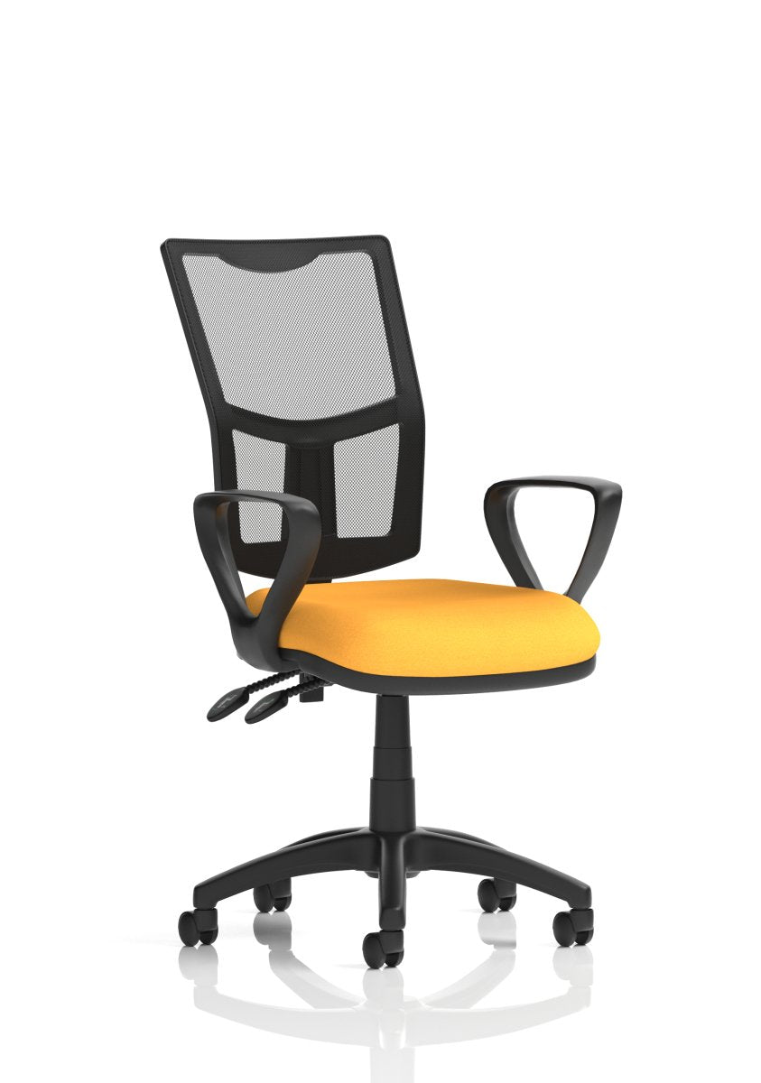 Office furniture eclipse-plus-ii-mesh-back-operator-chair Dynamic  Bespoke Tabasco Orange None   No Draughtsman Kit