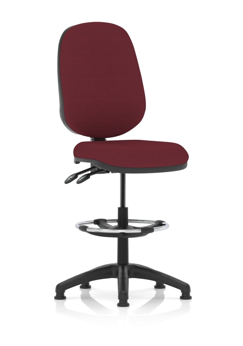 eclipse-plus-ii-operator-chair-with-hi-rise-draughtsman-kit Dynamic  Bespoke Bergamot Cherry  With Loop Arms 