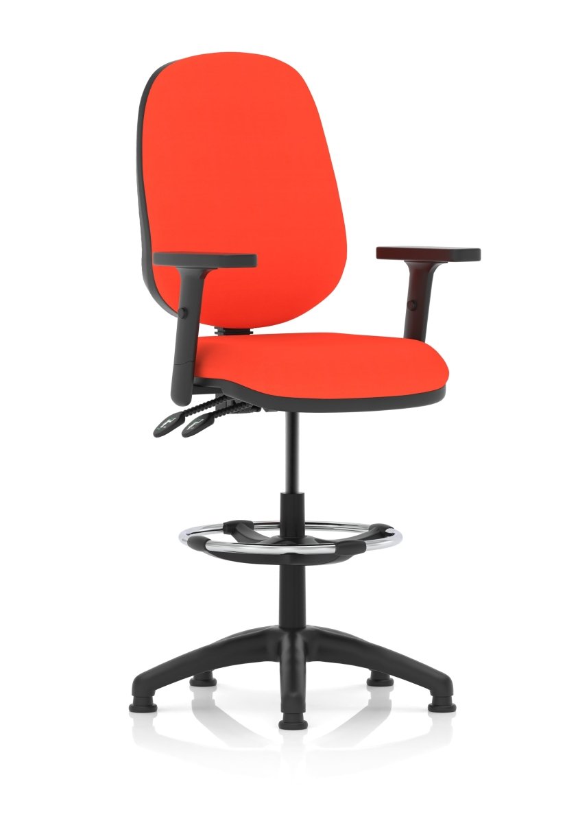 Office furniture eclipse-plus-ii-operator-chair-with-hi-rise-draughtsman-kit Dynamic  Bespoke Stevia Blue  None 
