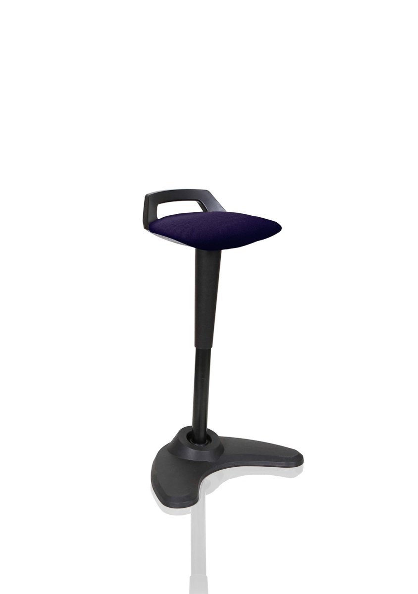 Office furniture spry-stool Dynamic  Black  Bespoke Stevia Blue 