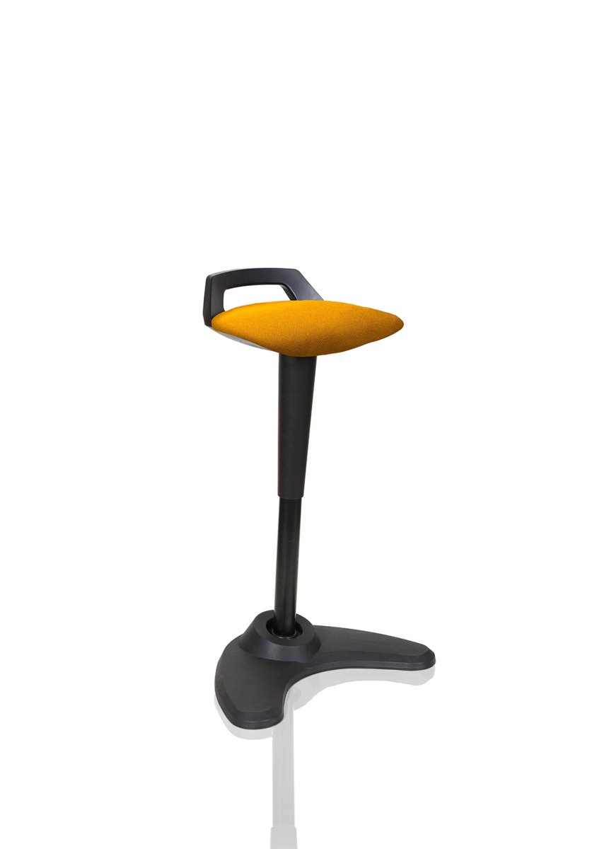 Office furniture spry-stool Dynamic  Black  Bespoke Tabasco Orange 