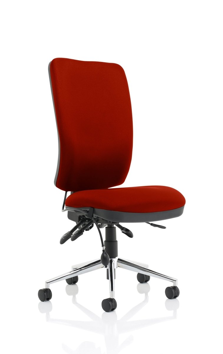 Office furniture chiro-high-back-operator-chair Dynamic  Bespoke Myrrh Green  With Height Adjustable Arms Black