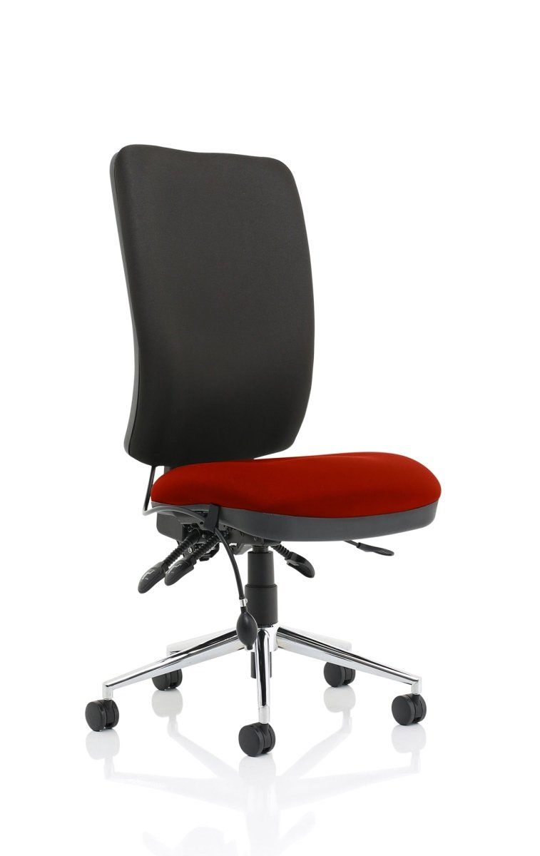 Office furniture chiro-high-back-operator-chair Dynamic  Bespoke Stevia Blue  None Black