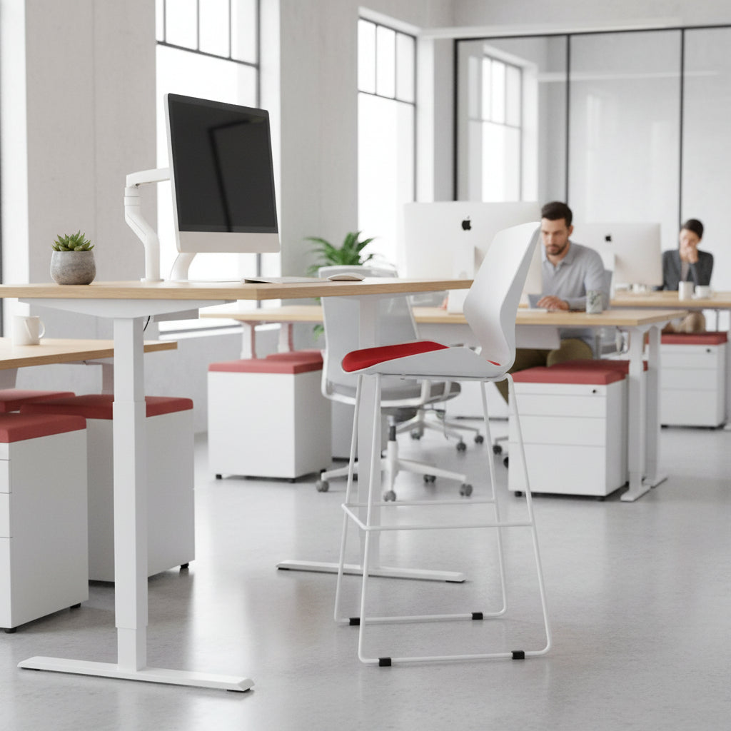 Office furniture florence-high-stool Dynamic     That’s My Office Furniture, 360 Degree View storage, desk, chair