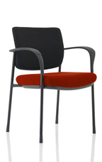 Office furniture brunswick-deluxe-visitor-chair-bespoke Dynamic  Bespoke Ginseng Chilli  Black Black Fabric