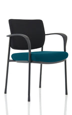 Office furniture brunswick-deluxe-visitor-chair-bespoke Dynamic  Bespoke Maringa Teal  Black Black Fabric