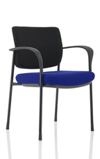 Office furniture brunswick-deluxe-visitor-chair-bespoke Dynamic  Bespoke Stevia Blue  Black Black Fabric