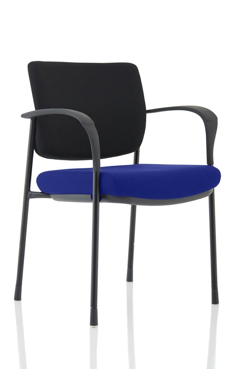 Office furniture brunswick-deluxe-visitor-chair-bespoke Dynamic  Bespoke Stevia Blue  Black Black Fabric