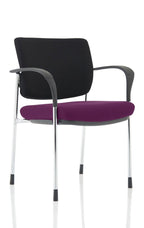 Office furniture brunswick-deluxe-visitor-chair-bespoke Dynamic  Bespoke Tansy Purple  Chrome Black Fabric