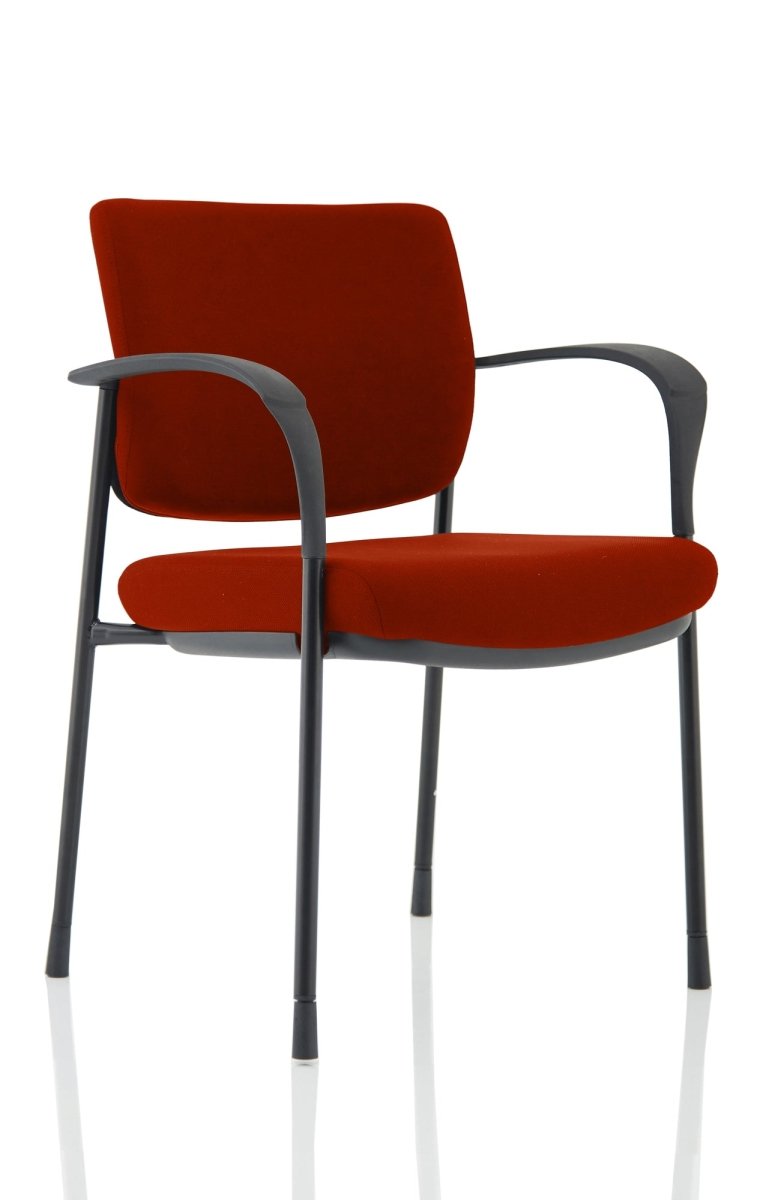 Office furniture brunswick-deluxe-visitor-chair-bespoke Dynamic  Bespoke Maringa Teal  Black Matching Bespoke Fabric