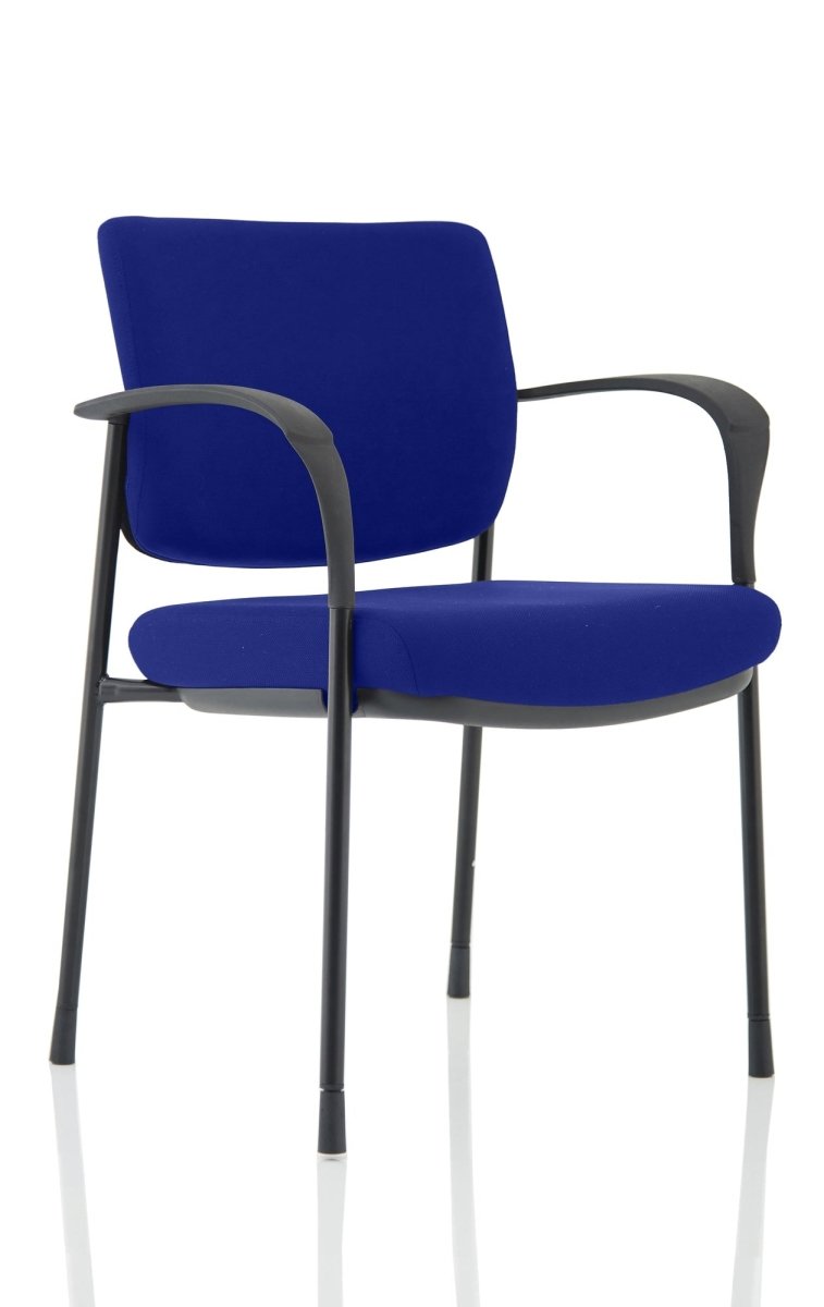 Office furniture brunswick-deluxe-visitor-chair-bespoke Dynamic  Bespoke Tabasco Orange  Black Matching Bespoke Fabric