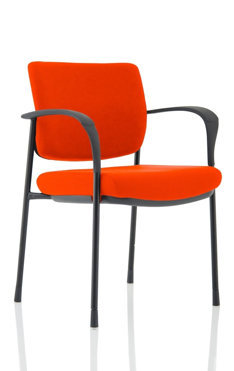 Office furniture brunswick-deluxe-visitor-chair-bespoke Dynamic  Bespoke Tansy Purple  Black Matching Bespoke Fabric