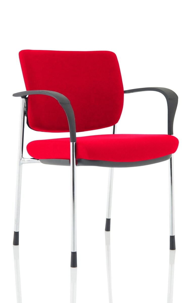 Office furniture brunswick-deluxe-visitor-chair-bespoke Dynamic  Bespoke Ginseng Chilli  Chrome Matching Bespoke Fabric