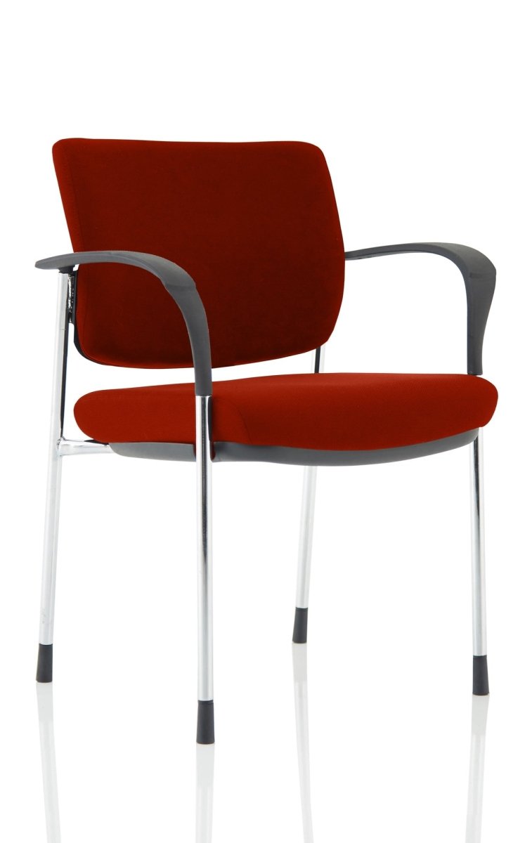 Office furniture brunswick-deluxe-visitor-chair-bespoke Dynamic  Bespoke Maringa Teal  Chrome Matching Bespoke Fabric