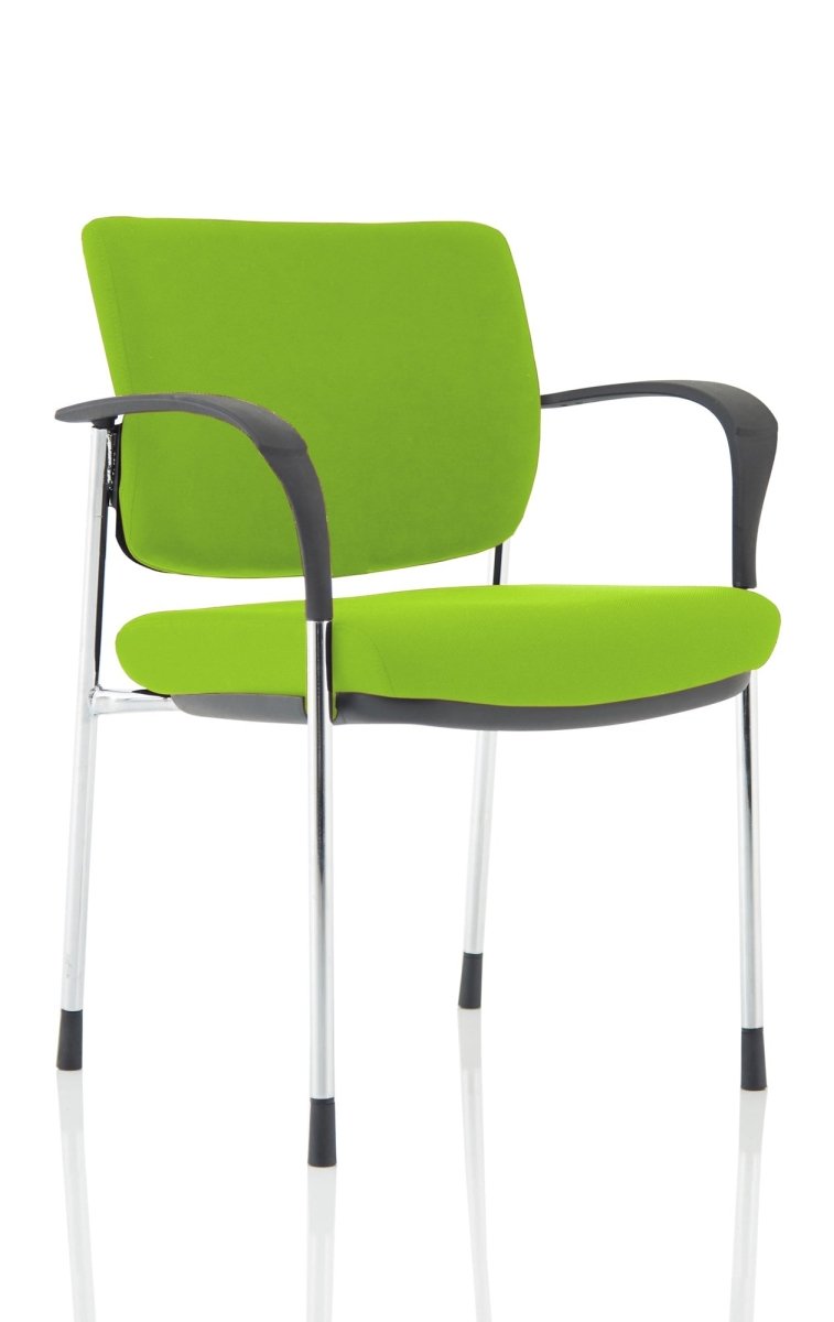 Office furniture brunswick-deluxe-visitor-chair-bespoke Dynamic  Bespoke Senna Yellow  Chrome Matching Bespoke Fabric