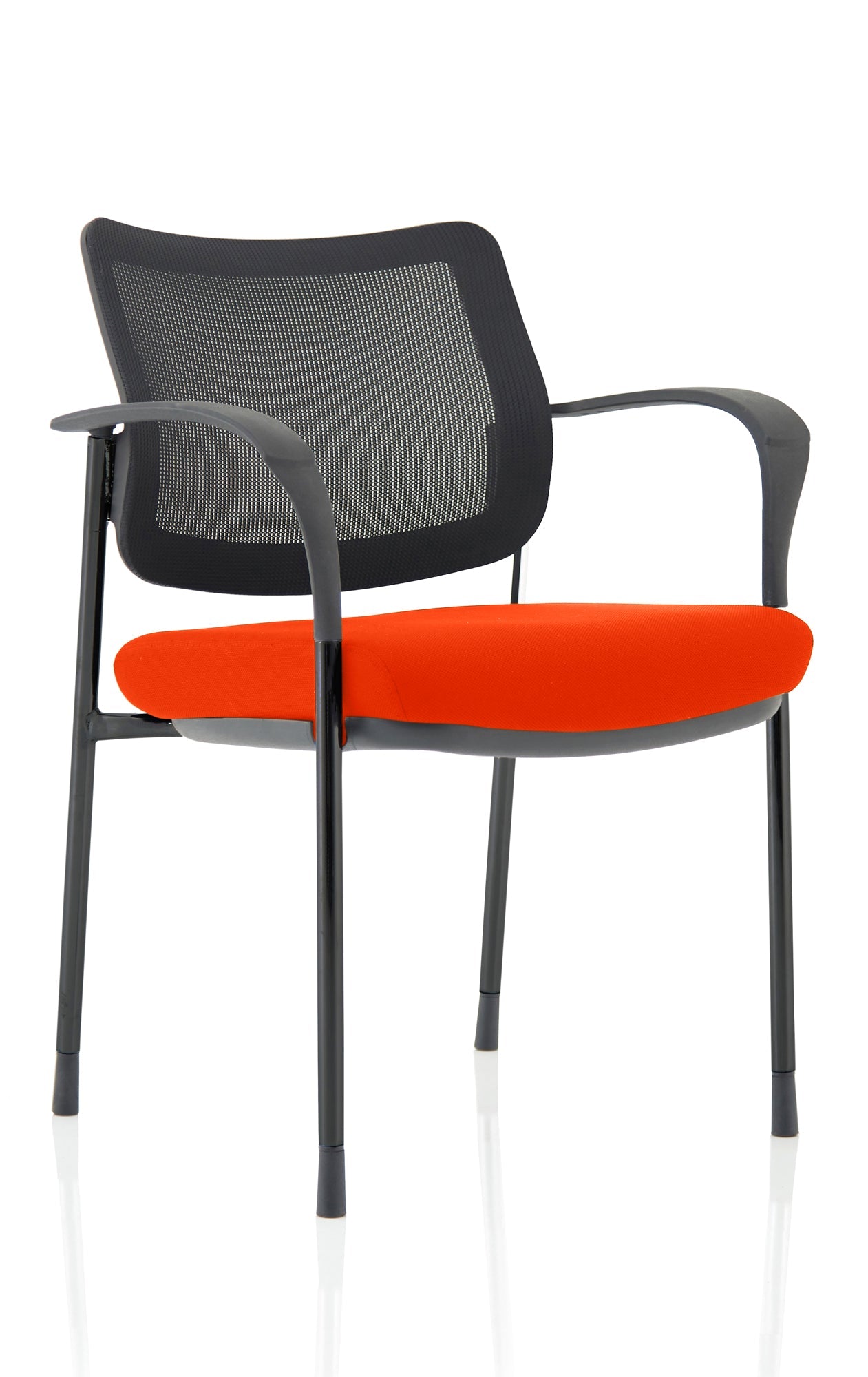 Office furniture brunswick-deluxe-visitor-chair-bespoke Dynamic  Bespoke Bergamot Cherry  Chrome Black Mesh