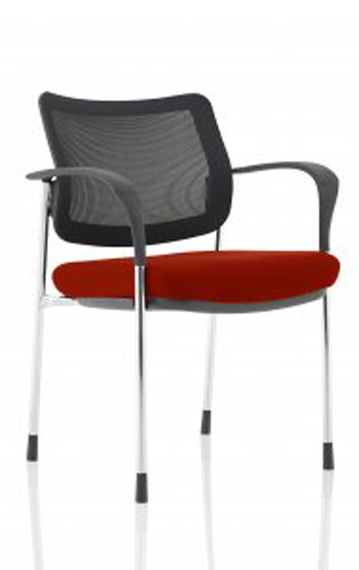 Office furniture brunswick-deluxe-visitor-chair-bespoke Dynamic  Bespoke Myrrh Green  Chrome Black Mesh