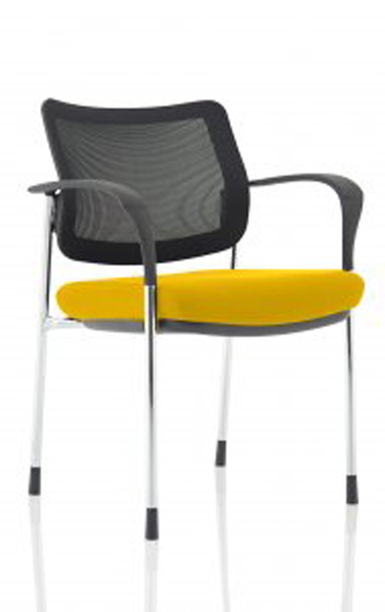 Office furniture brunswick-deluxe-visitor-chair-bespoke Dynamic  Bespoke Tabasco Orange  Chrome Black Mesh