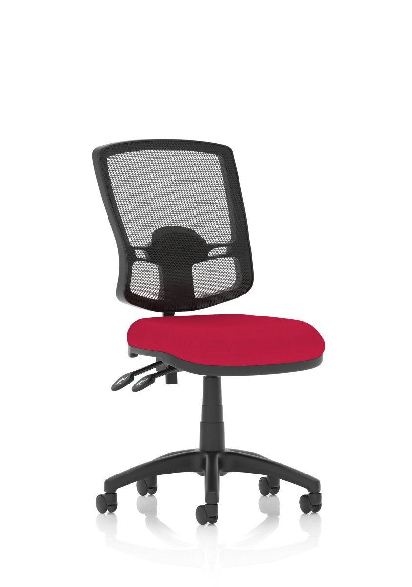 eclipse-plus-ii-deluxe-mesh-back-operator-chair Dynamic  Bespoke Maringa Teal  Height Adjustable Arms No Draughtsman Kit