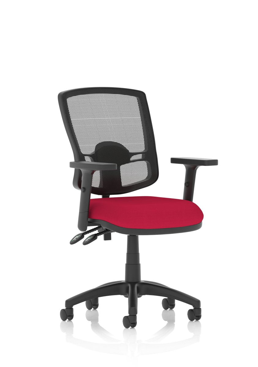 Office furniture eclipse-plus-ii-deluxe-mesh-back-operator-chair Dynamic  Bespoke Myrrh Green  None No Draughtsman Kit