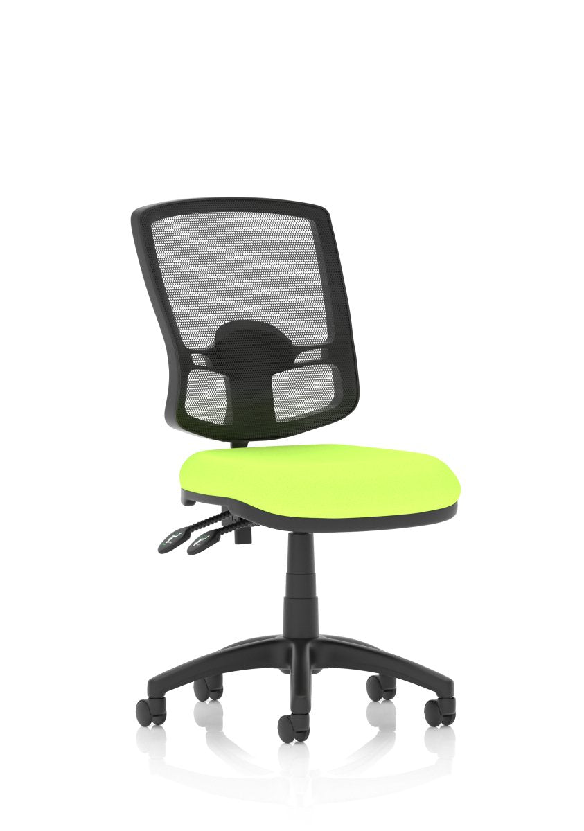 eclipse-plus-ii-deluxe-mesh-back-operator-chair Dynamic  Bespoke Stevia Blue  Height Adjustable Arms No Draughtsman Kit
