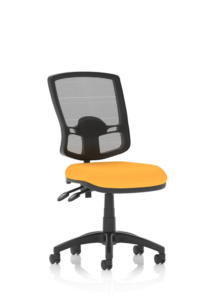 eclipse-plus-ii-deluxe-mesh-back-operator-chair Dynamic  Bespoke Stevia Blue  Height Adjustable Arms No Draughtsman Kit