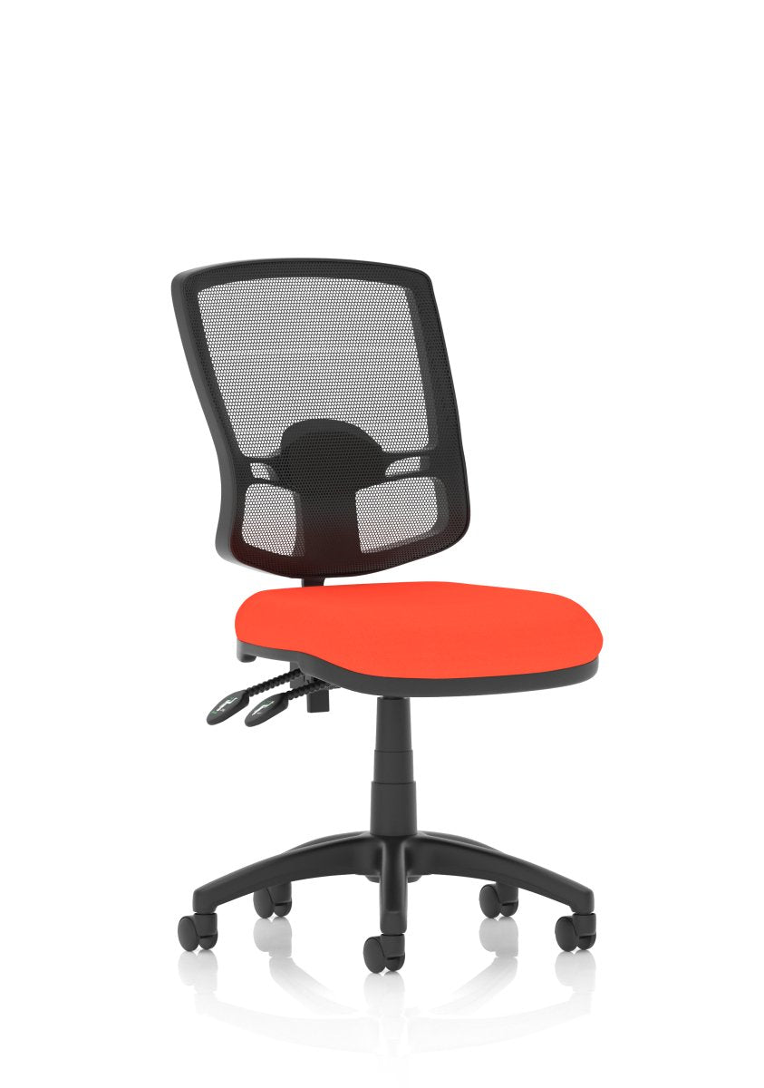 eclipse-plus-ii-deluxe-mesh-back-operator-chair Dynamic  Bespoke Ginseng Chilli  With Loop Arms No Draughtsman Kit
