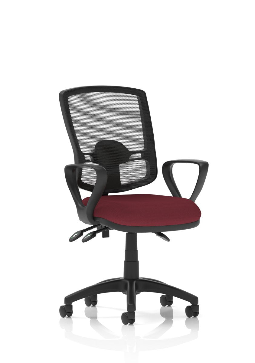 eclipse-plus-iii-deluxe-mesh-back-operator-chair Dynamic  Bespoke Myrrh Green  With Height Adjustable Arms 
