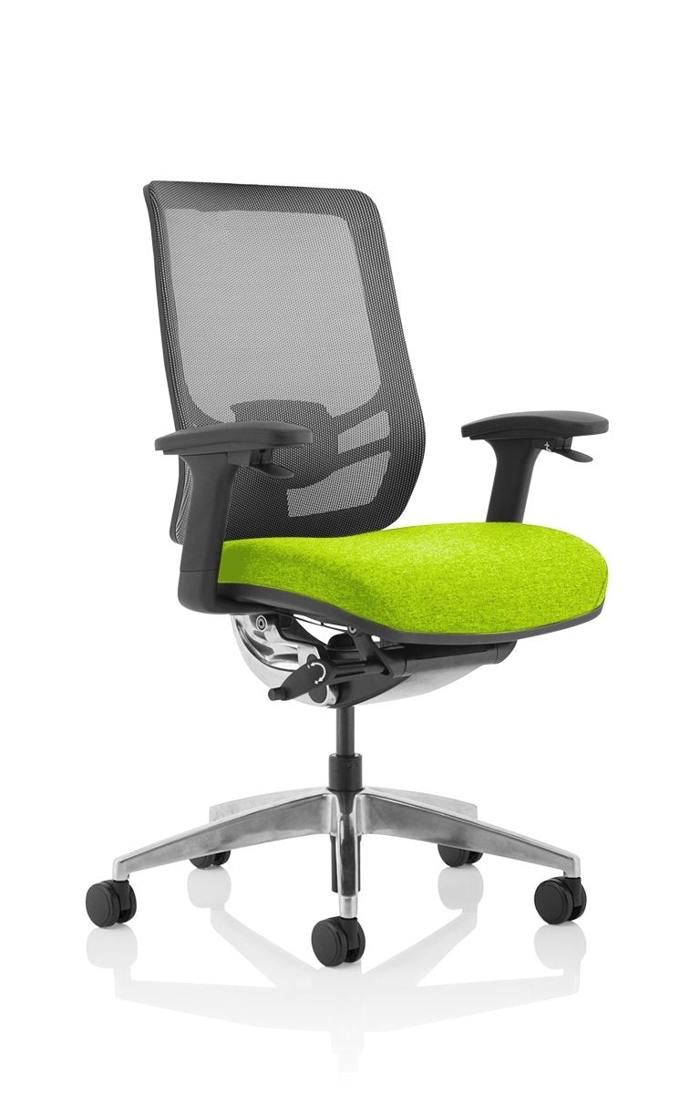 Office furniture ergo-click Dynamic  Mesh & Bespoke Tansy Purple Fabric  No headrest 