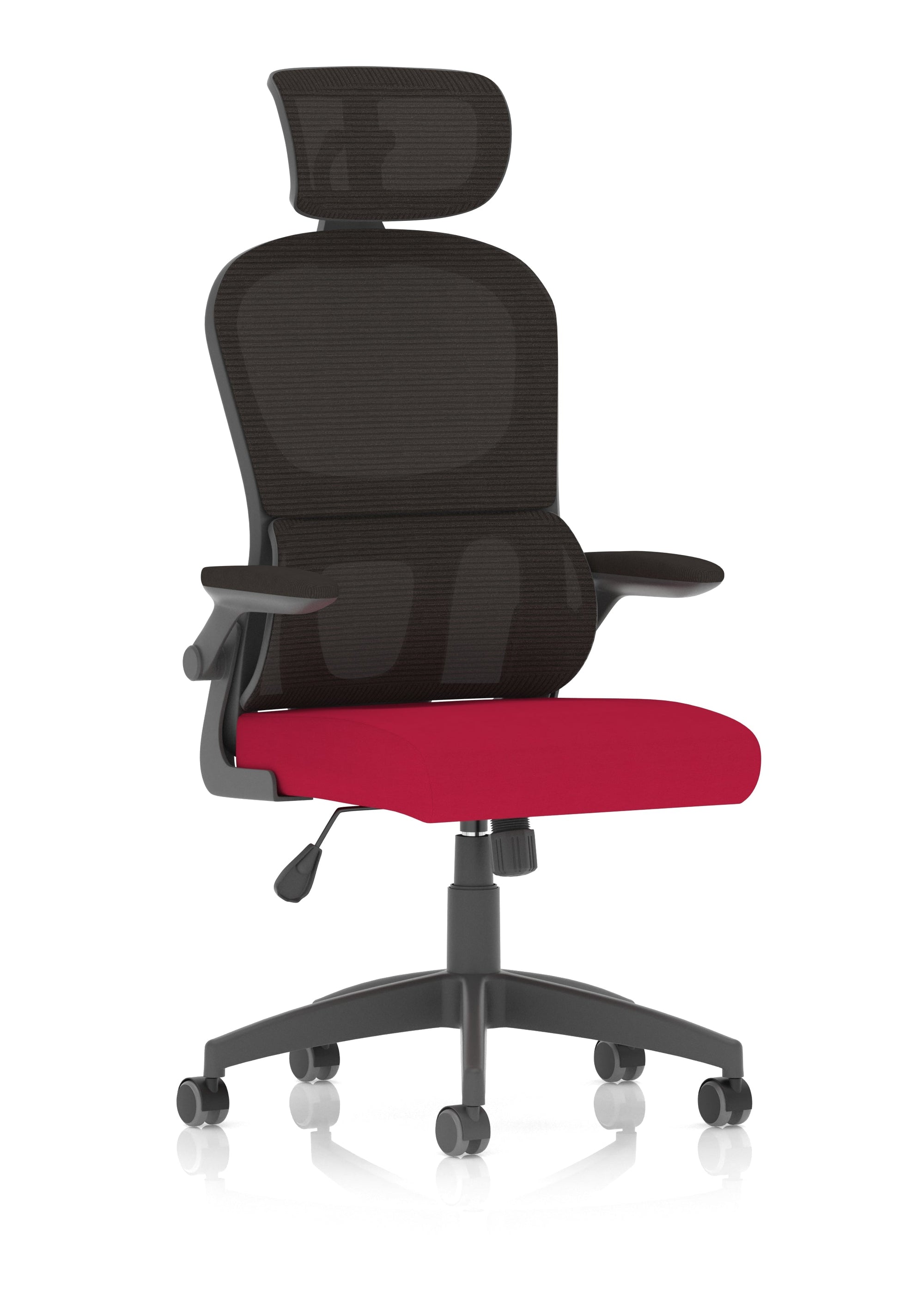 Office furniture iris-task-operator-mesh-back-fabric-seat-with-headrest Dynamic   Colour Bespoke Tansy Purple