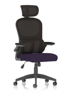 Office furniture iris-task-operator-mesh-back-fabric-seat-with-headrest Dynamic   Colour