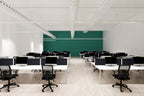 Office furniture evolve-plus-bench-screen Dynamic  800  Black White