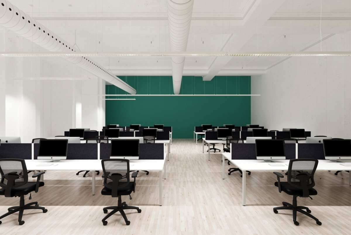Office furniture evolve-plus-bench-screen Dynamic  800  Black White