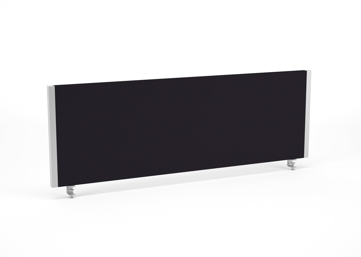 Screen for Desks Evolve Plus Bench Screen 800  Black Silver