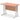 Office Desk Impulse 100cm Slimline Desk Cantilever Leg Silver Colour Beech 
