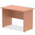 Office Desk Impulse 100cm Slimline Desk Panel End Leg Beech Colour Beech 