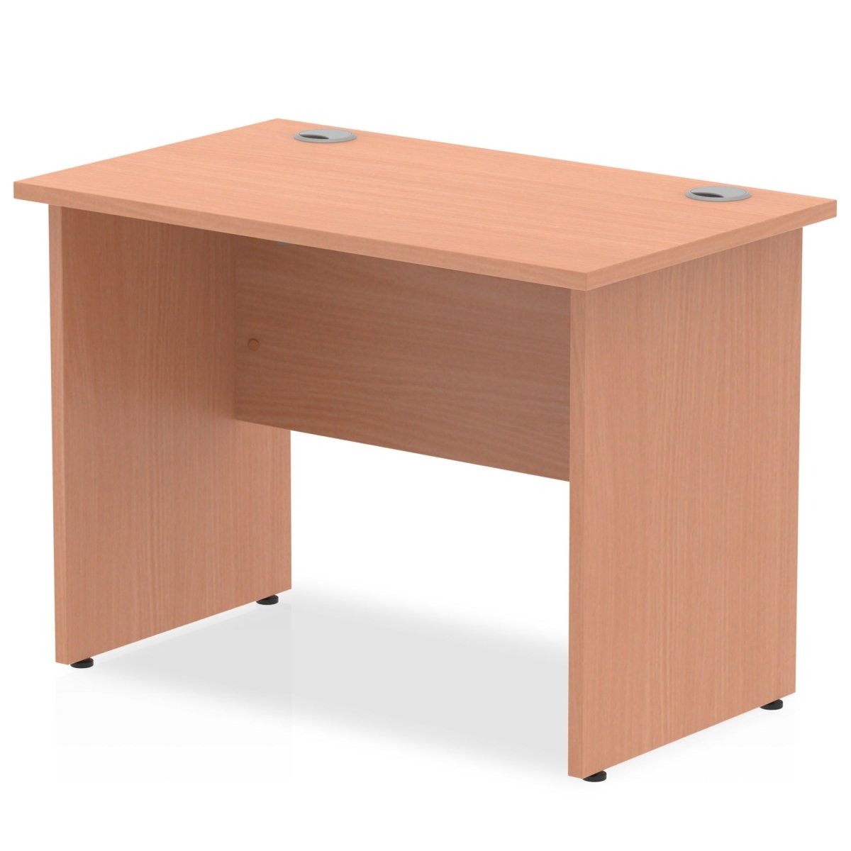 Office Desk Impulse 100cm Slimline Desk Panel End Leg Beech Colour Beech 