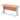 Office Desk Impulse 140cm Slimline Desk Cable Managed Leg Silver Colour Beech 
