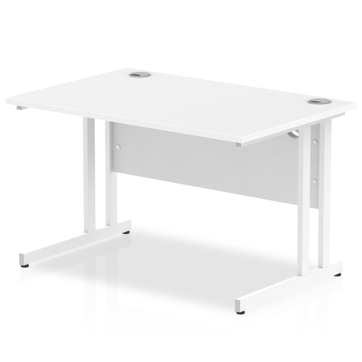 Office furniture impulse-120mm-straight-desk-cantilever-leg Dynamic  White Colour White 