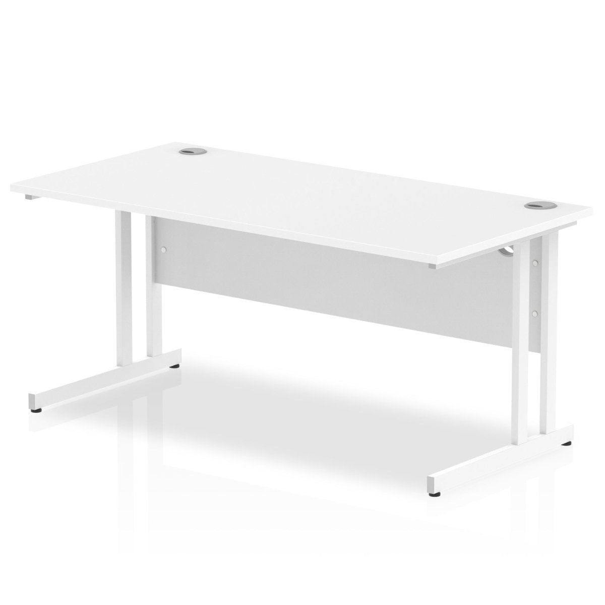 Office furniture impulse-160mm-straight-desk-cantilever-leg Dynamic  White Colour White 