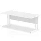 Office furniture impulse-180mm-straight-desk-cantilever-leg Dynamic  White Colour White 