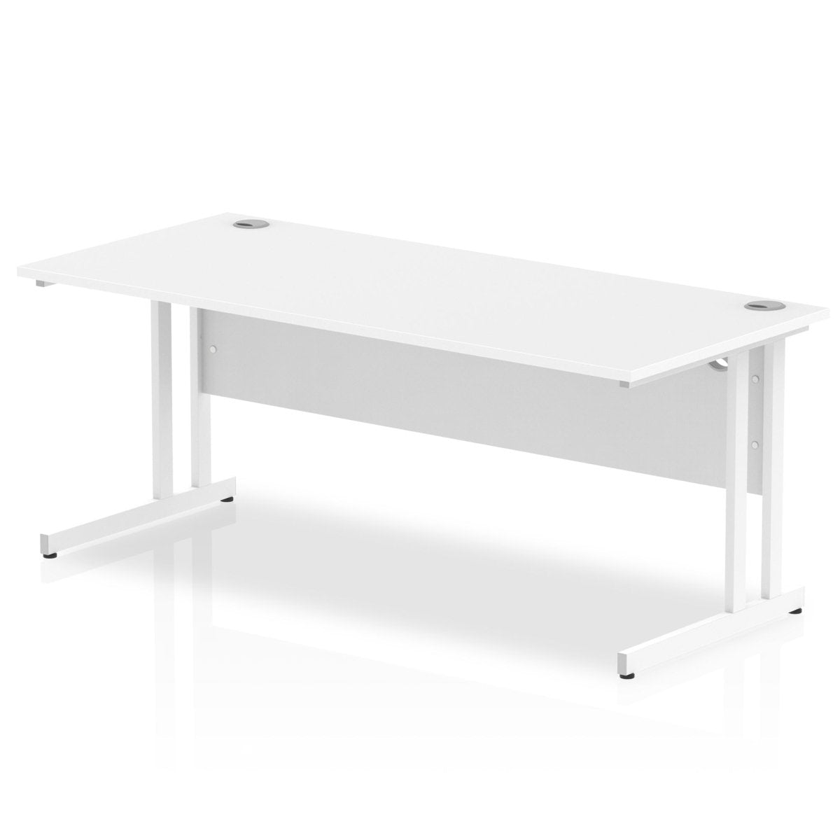Office furniture impulse-180mm-straight-desk-cantilever-leg Dynamic  White Colour White 