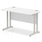 Office furniture impulse-120mm-slimline-desk-cantilever-leg Dynamic  White Colour White 