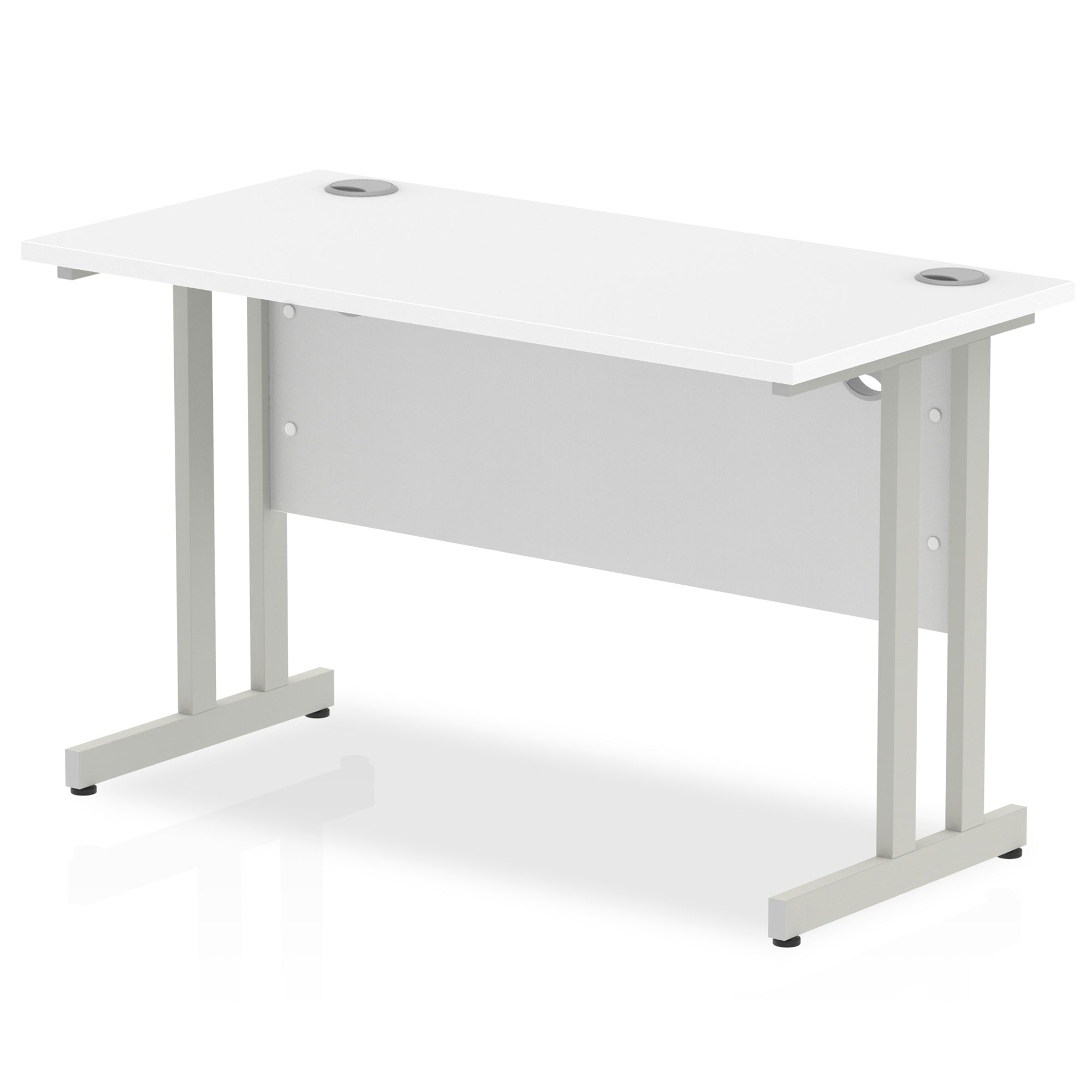 Office furniture impulse-120mm-slimline-desk-cantilever-leg Dynamic  White Colour White 