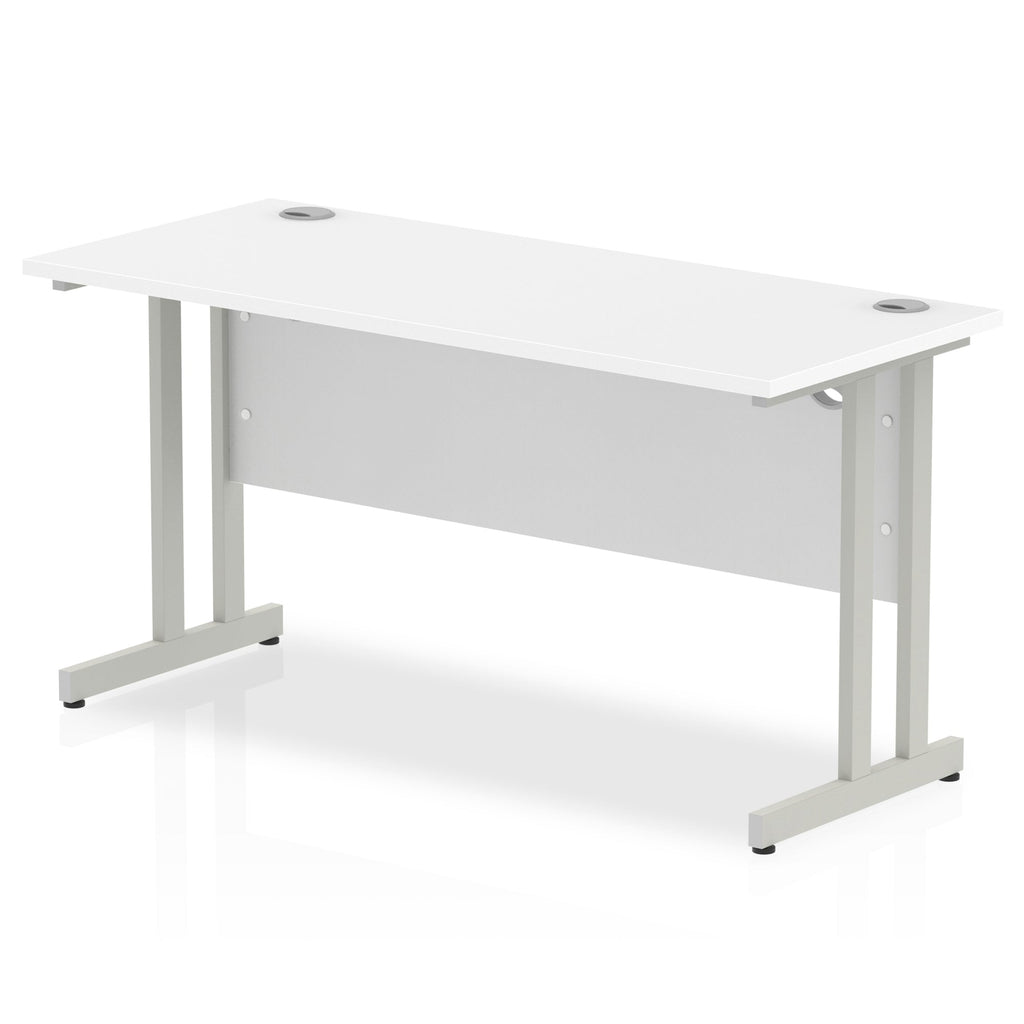 Office furniture impulse-140mm-slimline-desk-cantilever-leg Dynamic  Black Colour Beech 