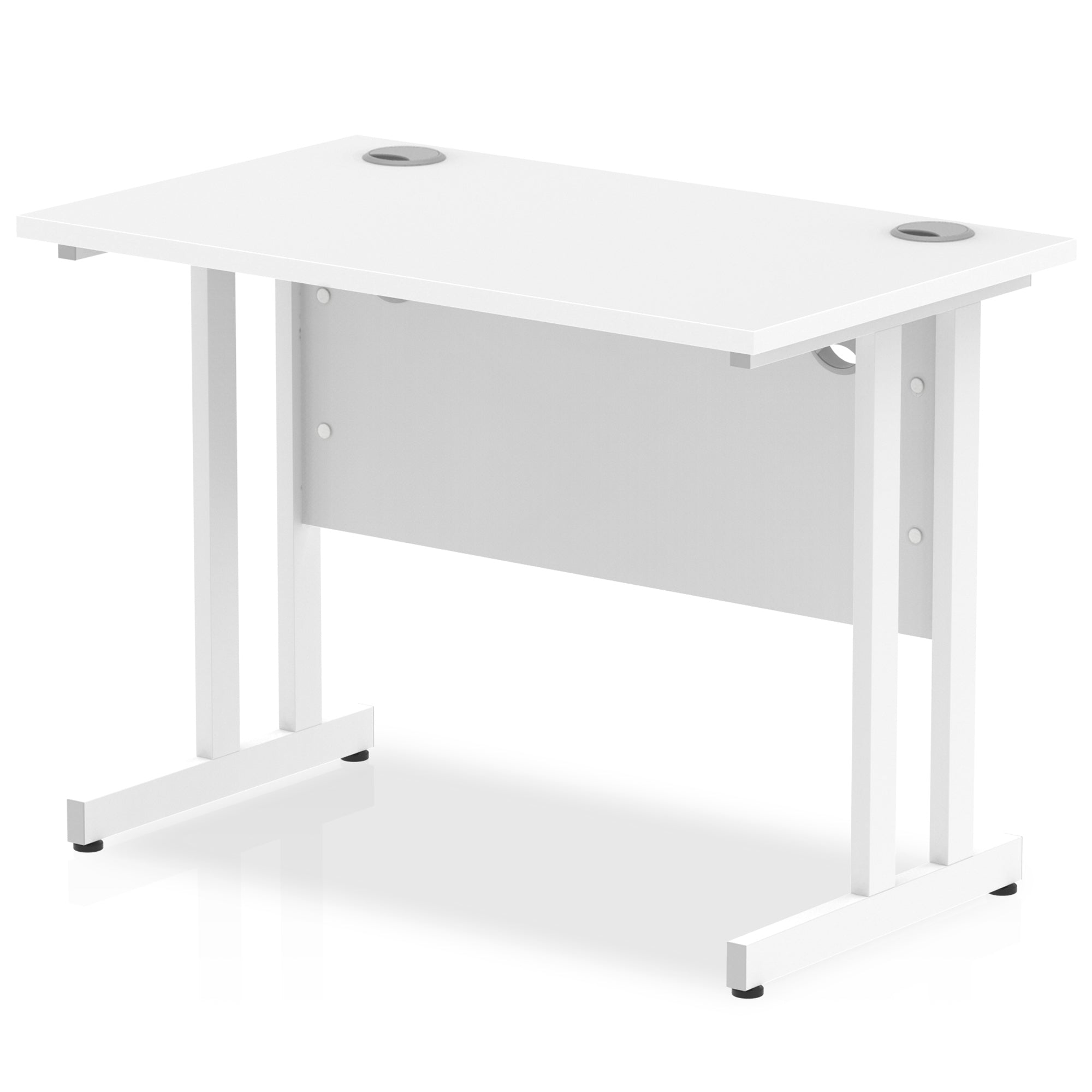 Office furniture impulse-100mm-slimline-desk-cantilever-leg Dynamic  White Colour White 