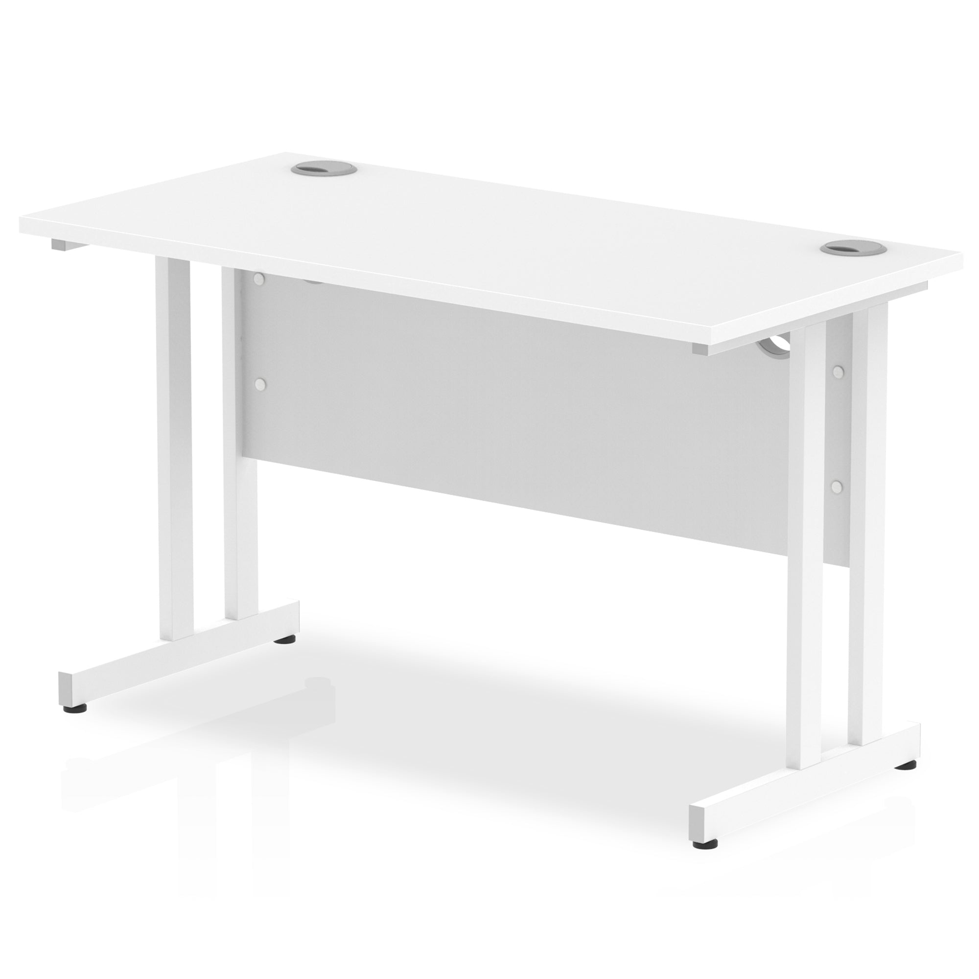 Office furniture impulse-120mm-slimline-desk-cantilever-leg Dynamic  Black Colour Beech 