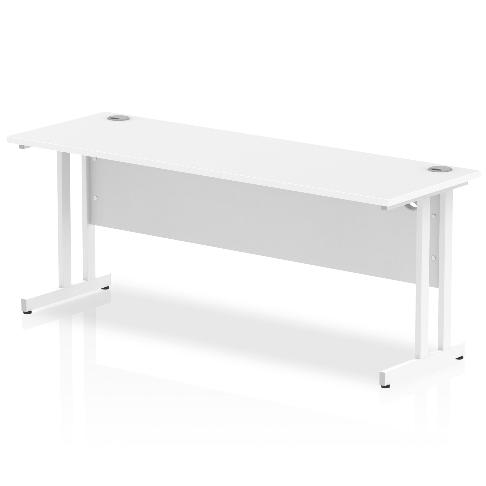 Office furniture impulse-180mm-slimline-desk-cantilever-leg Dynamic  White Colour White 