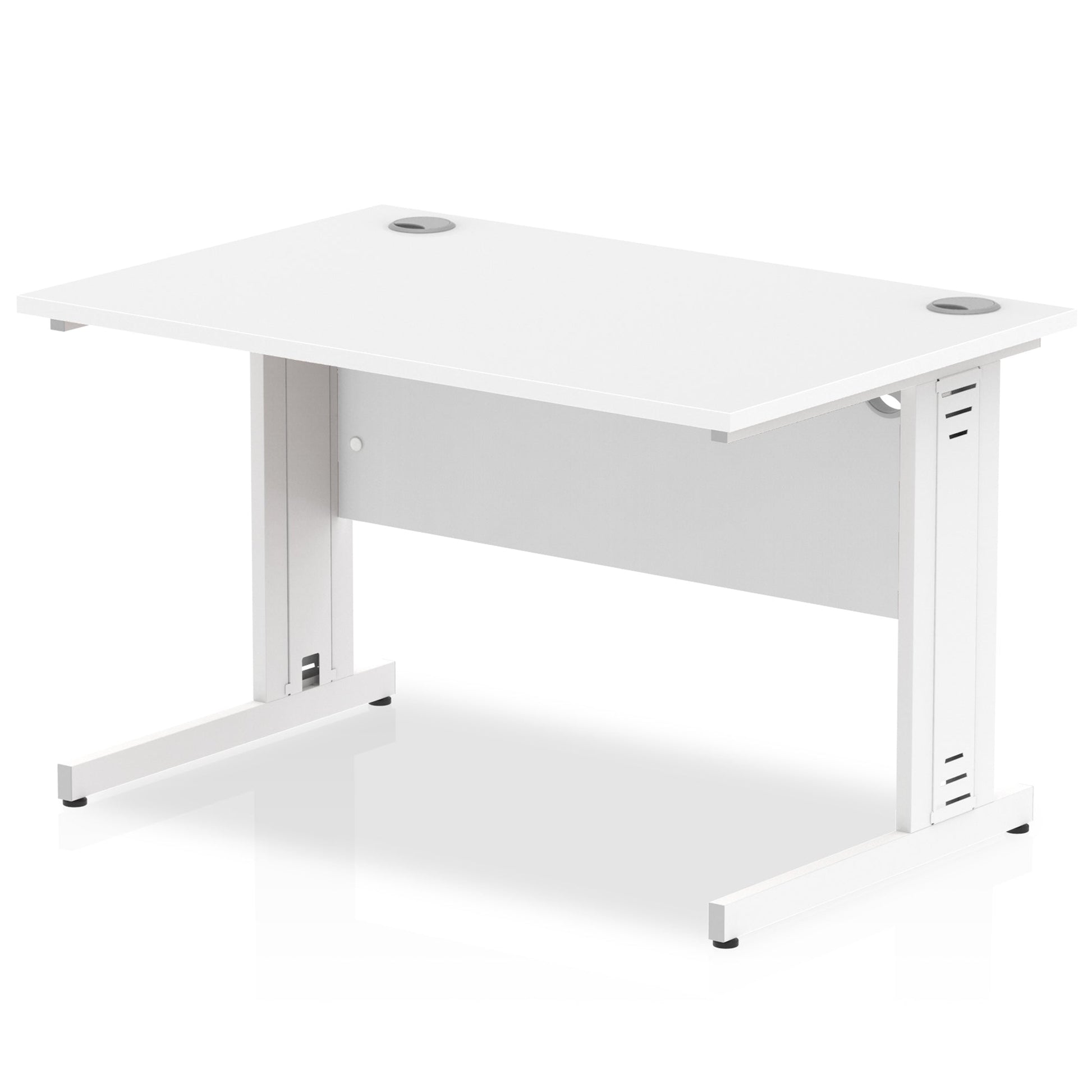 Office furniture impulse-120mm-straight-desk-cable-managed-leg Dynamic  White Colour White 