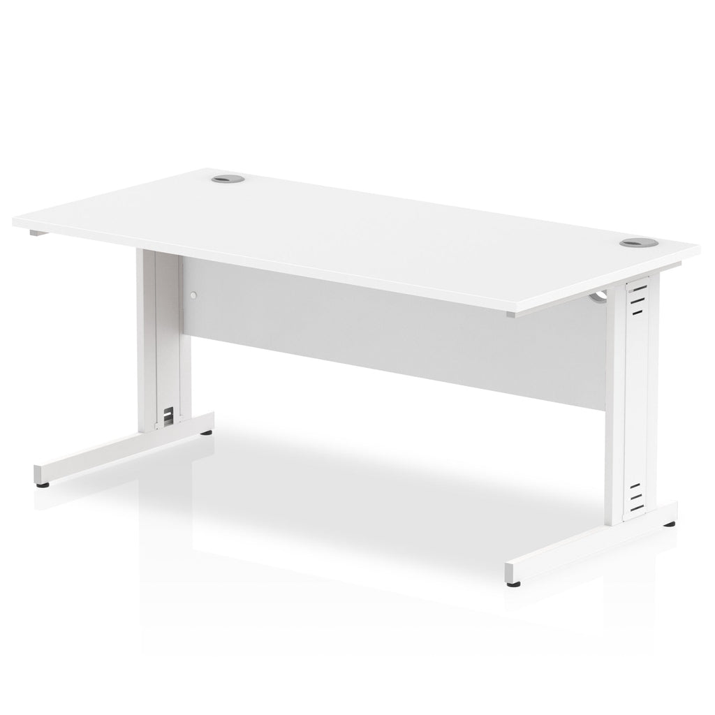 Office furniture impulse-160mm-straight-desk-cable-managed-leg Dynamic  White Colour White 